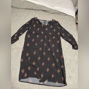 Old navy black print dress